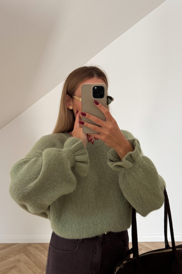 Sweter BABY ALPACA CAROL matcha 4