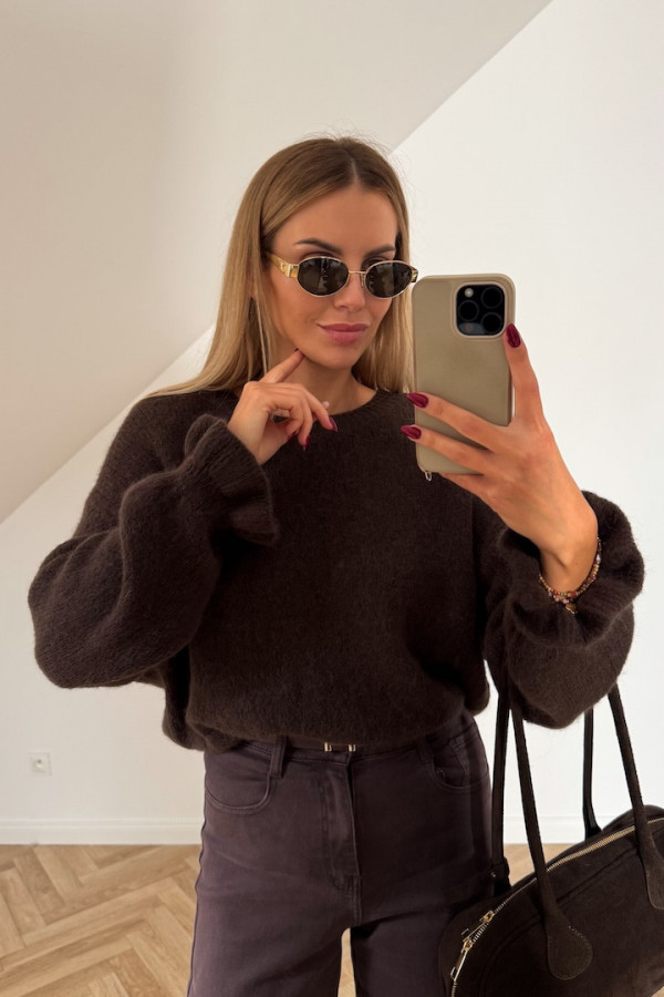 Sweter BABY ALPACA CAROL czekolada 4