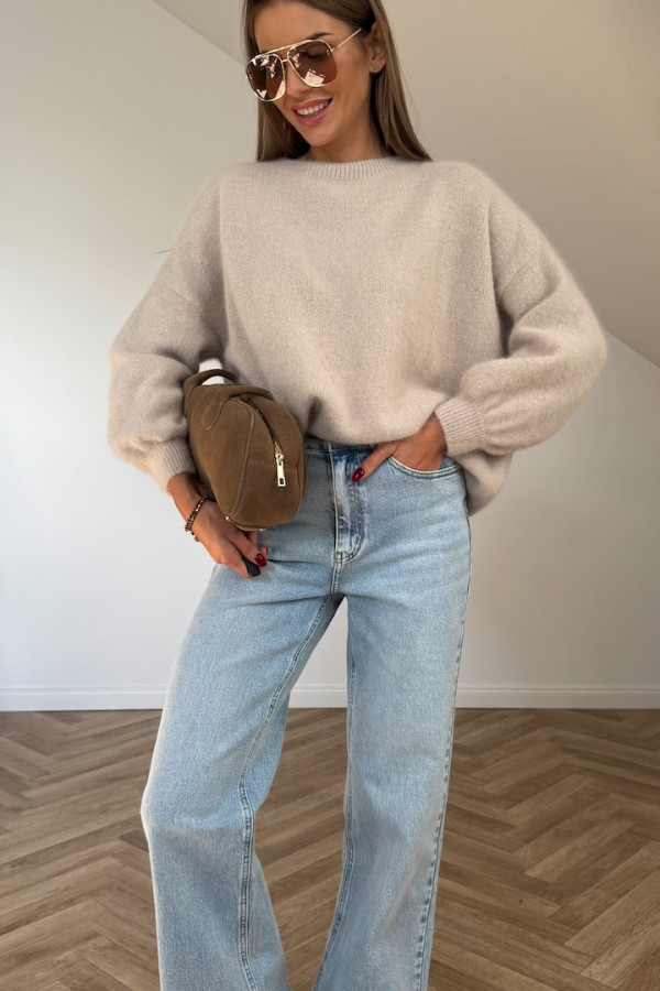 Sweter ANGORA jasny beż 4